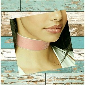 Dusty Pink Velvet Choker